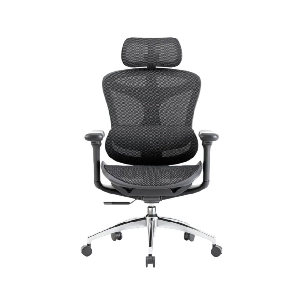 Chaise de bureau ergonomique en maille noire pour un confort optimal - 70 x 70 x 120
