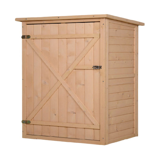 Cabinet de rangement en bois de pin pour espace extérieur - 80 x 60 x 110