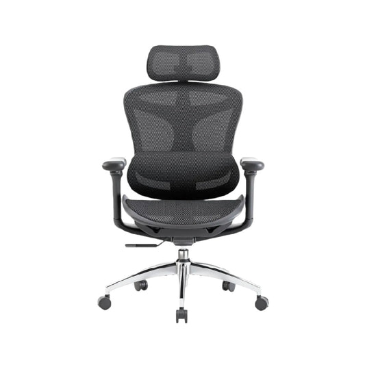 Chaise de bureau ergonomique en maille noire pour un confort optimal - 70 x 70 x 120